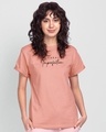 Shop Embrace Imperfection Boyfriend T-Shirt Misty Pink-Front