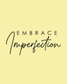 Shop Embrace Imperfection Round Neck 3/4 Sleeve T-Shirt Pastel Yellow-Full