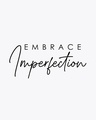 Shop Embrace Imperfection Round Neck 3/4 Sleeve T-Shirt White-Full