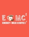 Shop Energy = Milk X Coffee Round Neck 3/4 Sleeve T-Shirt Oxyfire