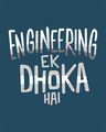 Shop Engineering Ek Dhoka Round Neck 3/4th Sleeve T-Shirt