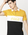 Shop Enjoy Coca-Cola Half Sleeves Polo T-Shirt-Front