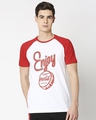 Shop Enjoy Coca-Cola Half Sleeves Raglan T-Shirt-Front