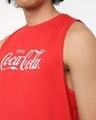 Shop Men's Red Enjoy Coca Cola Typography Vest