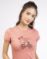 Shop Enjoy The Ride Bicycle Half Sleeve T-shirt-Front