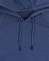 Shop Ensign Blue Stylised Panel Hoodie Sweatshirt