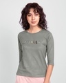 Shop Equality Round Neck 3/4th Sleeve T-Shirt-Front