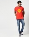 Shop Escape to outdoors Crewneck Varsity Rib H/S T-Shirt Multicolor-Design