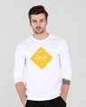 Shop Escape to outdoors Full Sleeve T-Shirt White-Front