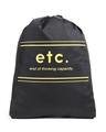 Shop Etc End Of Thinking Drawstring Bag-Front