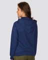 Shop Evening Blue Fleece Hoodies-Design
