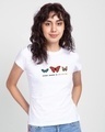 Shop Women's White Every Shape Printed T-shirt-Front