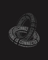 Shop Everything Is Connected Half Sleeve T-Shirt Black
