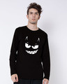 Shop Evil Smiley Full Sleeve T-Shirt-Front