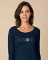 Shop Explore Colors Scoop Neck Full Sleeve T-Shirt-Front