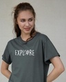 Shop Explore Globe Boyfriend T-Shirt-Front