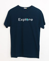 Shop Explore The World Half Sleeve T-Shirt-Front