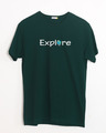 Shop Explore The World Half Sleeve T-Shirt-Front