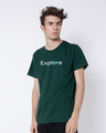 Shop Explore The World Half Sleeve T-Shirt-Design