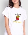 Shop Extra Fries 2.0 Boyfriend T-Shirt White-Front