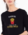 Shop Extra Fries Full Sleeves T-Shirt-Front