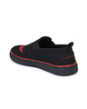 Shop Men's Black & Red Polycanvas Smiley Printed Slip-On Sneaker-Full