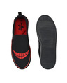 Shop Men's Black & Red Polycanvas Smiley Printed Slip-On Sneaker
