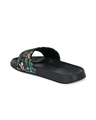 Shop Black And Green Floral Casual Sliders
