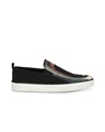 Shop Men's Black Jaw Printed Polycanvas Slip-On Casual Sneaker-Design