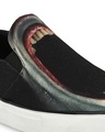 Shop Men's Black Jaw Printed Polycanvas Slip-On Casual Sneaker