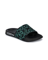Shop Extrimos Men Green And Black Printed Casual Slider-Full
