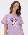 Shop Eye Roll Minnie Boyfriend T-Shirt (DL)-Front