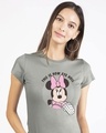 Shop Eye Roll Minnie Half Sleeve T-Shirt (DL)-Front