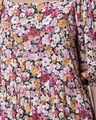 Shop Multicolored Floral Blouson Tiered Dress-Full