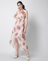 Shop Peach Floral Wrap Maxi Dress