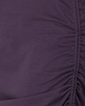 Shop Purple Jersey Side Drawstring Bodycon Dress-Full