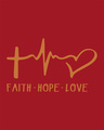 Shop Faith.love.hope Round Neck 3/4th Sleeve T-Shirt-Full