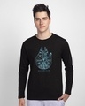 Shop Falcon Neon Millenium Full Sleeve T-Shirt (SWL)-Front