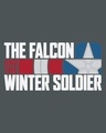 Shop Falcon & The Winter Soldier Full Sleeve T-Shirt Nimbus Grey (FWL)