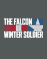 Shop Falcon & The Winter Soldier Half Sleeve T-Shirt Nimbus Grey (FWL)