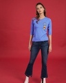 Shop Falling Pooh Round Neck 3/4th Sleeve T-Shirt (DL)-Design