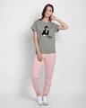 Shop Fashion Coffee Boyfriend T-Shirt Meteor Grey-Full