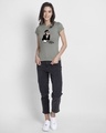 Shop Fashion Coffee Half Sleeve Printed T-Shirt Meteor Grey-Full