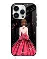 Shop Fashion Princess Printed Premium Glass Cover for Apple iPhone 14 Pro-Front