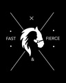 Shop Fast And Fierce Boyfriend T-Shirt Black-Full