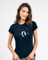 Shop Fast And Fierce Half Sleeve T-Shirt Navy Blue-Front
