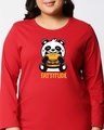 Shop Fatitude Full Sleeve Plus Size T-Shirt