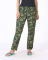 Shop Fauna Green Camouflage All Over Printed Pyjamas-Front