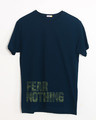 Shop Fear Nothing Camo Half Sleeve T-Shirt-Front
