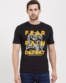 Shop Fear, Pain, And Defeat Cotton Half Sleeves T-Shirt-Front